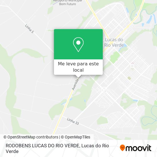 RODOBENS LUCAS DO RIO VERDE mapa