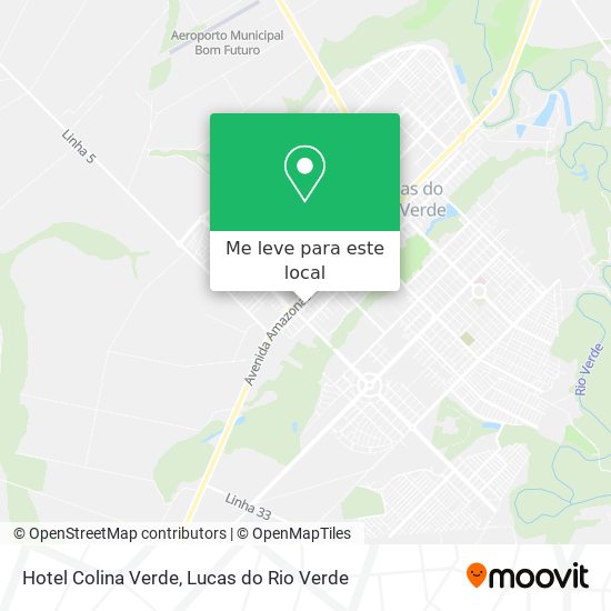 Hotel Colina Verde mapa