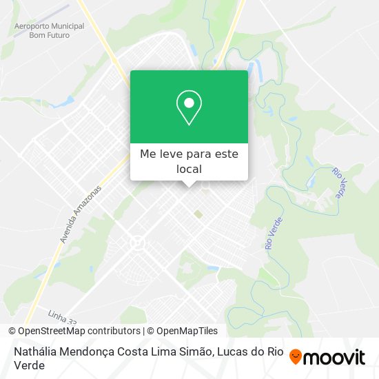Nathália Mendonça Costa Lima Simão mapa