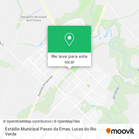 Estádio Municipal Passo da Emas mapa