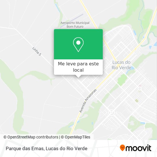 Parque das Emas mapa