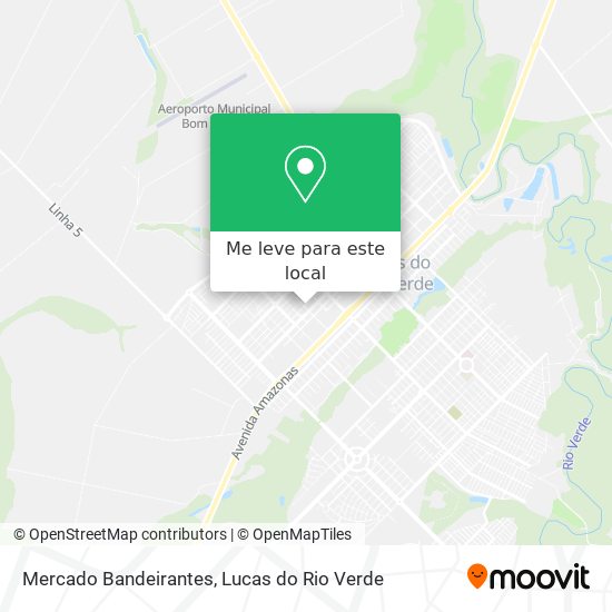 Mercado Bandeirantes mapa