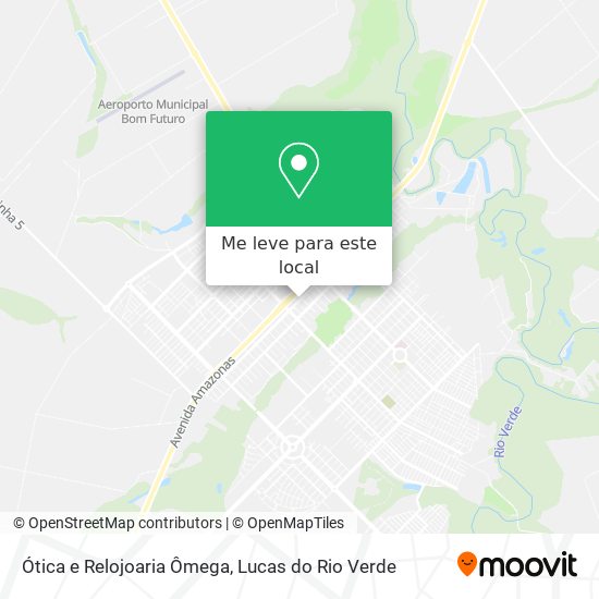 Ótica e Relojoaria Ômega mapa