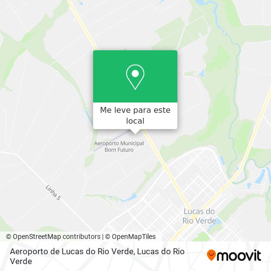 Aeroporto de Lucas do Rio Verde mapa