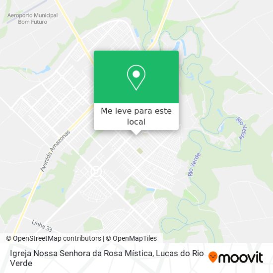 Igreja Nossa Senhora da Rosa Mística mapa