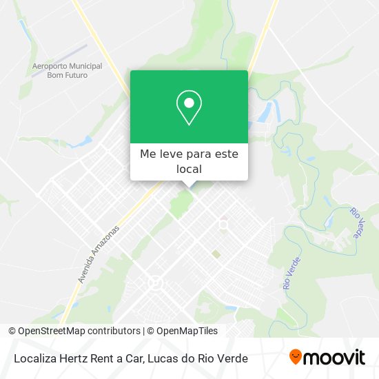 Localiza Hertz Rent a Car mapa