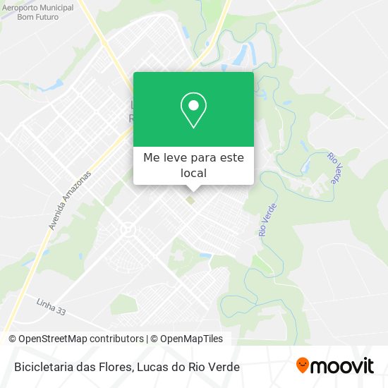 Bicicletaria das Flores mapa
