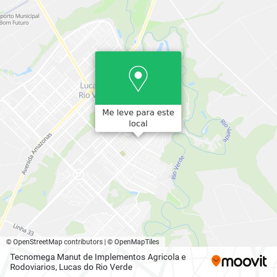 Tecnomega Manut de Implementos Agricola e Rodoviarios mapa