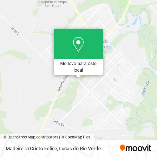 Madeireira Cristo Foline mapa