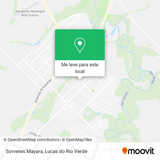 Sorvetes Mayara mapa