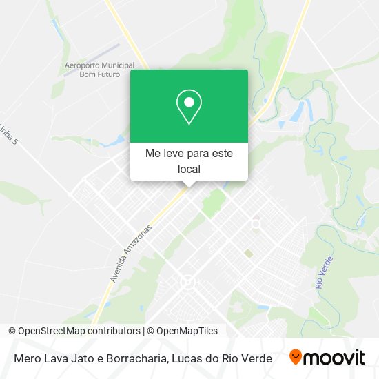Mero Lava Jato e Borracharia mapa