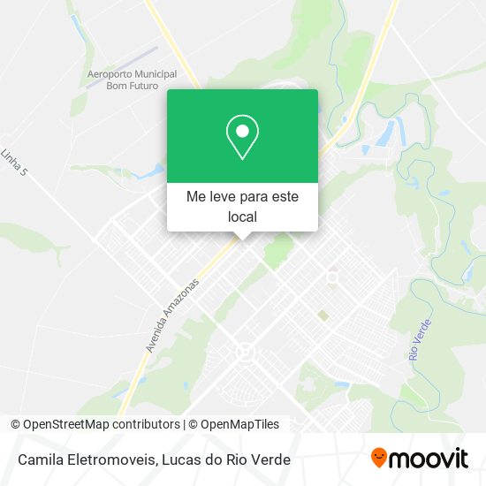 Camila Eletromoveis mapa