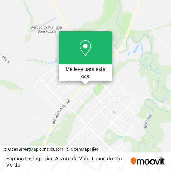 Espaco Pedagogico Arvore da Vida mapa