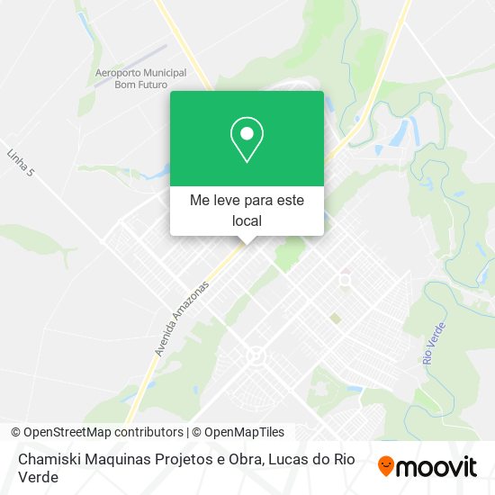 Chamiski Maquinas Projetos e Obra mapa
