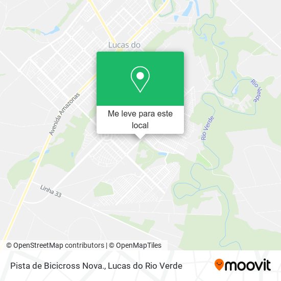 Pista de Bicicross Nova. mapa