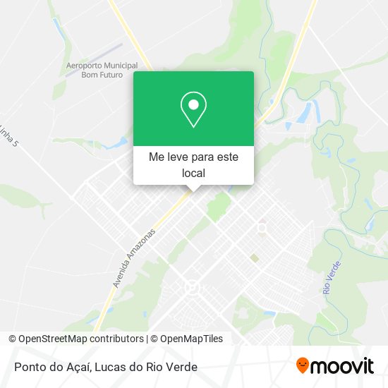 Ponto do Açaí mapa