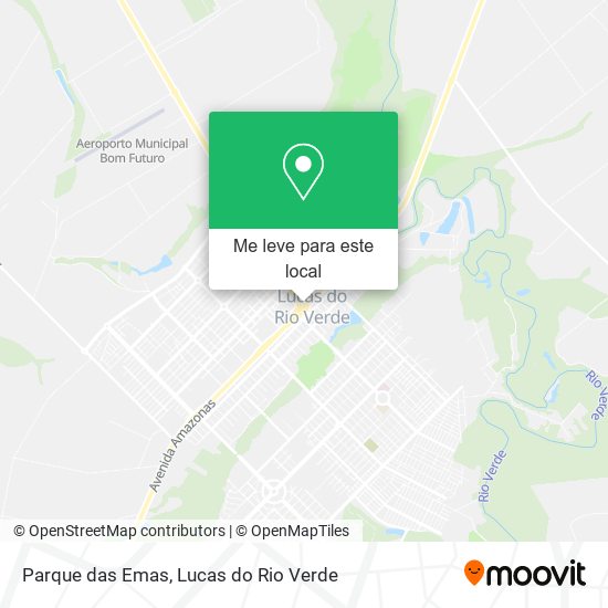 Parque das Emas mapa