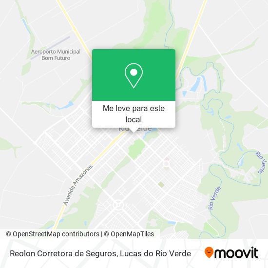 Reolon Corretora de Seguros mapa