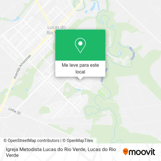 Igreja Metodista Lucas do Rio Verde mapa