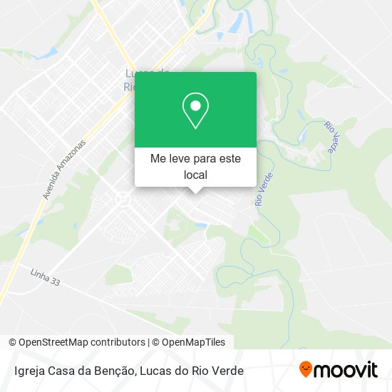 Igreja Casa da Benção mapa