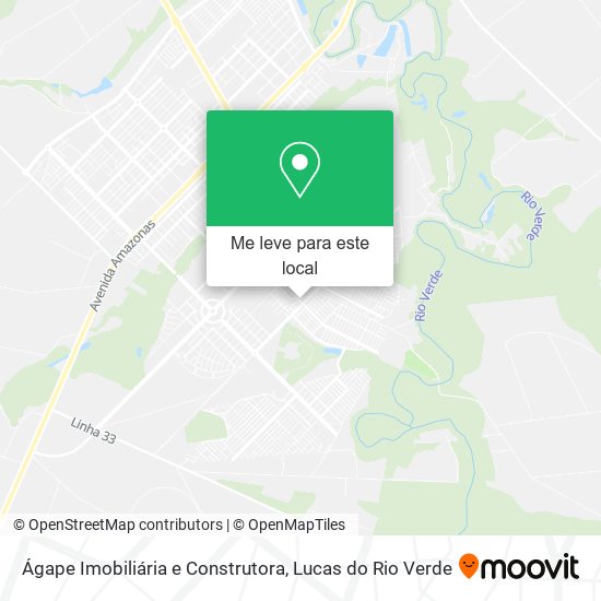 Ágape Imobiliária e Construtora mapa