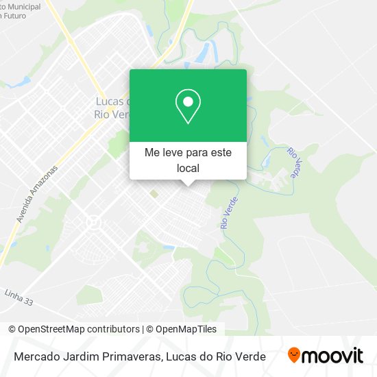 Mercado Jardim Primaveras mapa