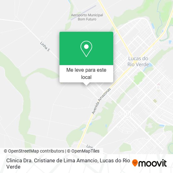 Clinica Dra. Cristiane de Lima Amancio mapa
