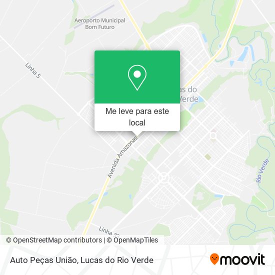 Auto Peças União mapa