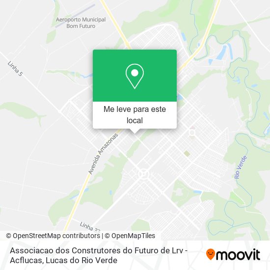 Associacao dos Construtores do Futuro de Lrv - Acflucas mapa