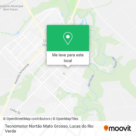 Tecnomotor Nortão Mato Grosso mapa