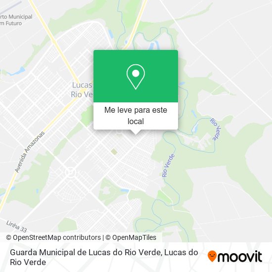 Guarda Municipal de Lucas do Rio Verde mapa