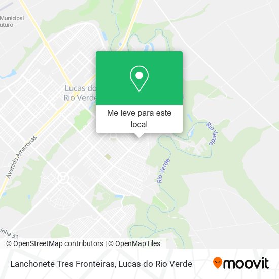 Lanchonete Tres Fronteiras mapa