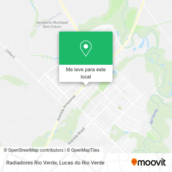Radiadores Rio Verde mapa