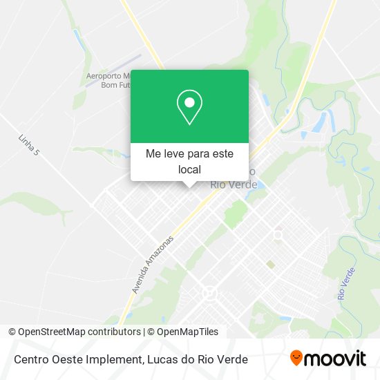 Centro Oeste Implement mapa