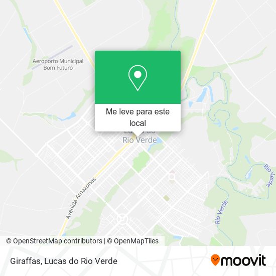 Giraffas mapa