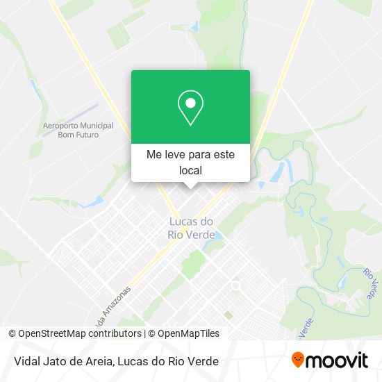 Vidal Jato de Areia mapa