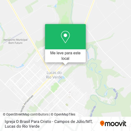 Igreja O Brasil Para Cristo - Campos de Júlio / MT mapa