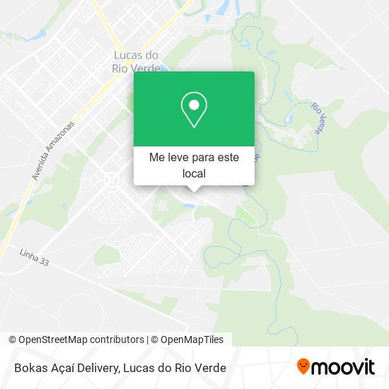 Bokas Açaí Delivery mapa