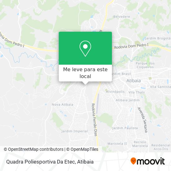 Quadra Poliesportiva Da  Etec mapa