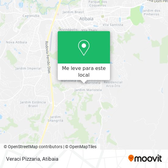 Veraci Pizzaria mapa