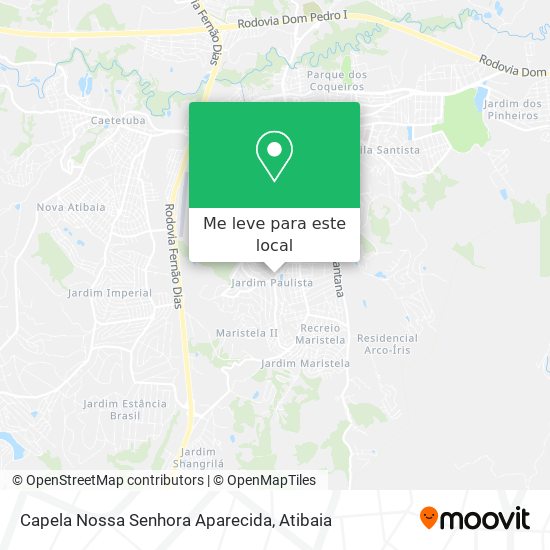 Capela Nossa Senhora Aparecida mapa