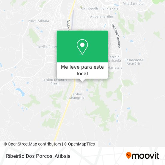 Ribeirão Dos Porcos mapa