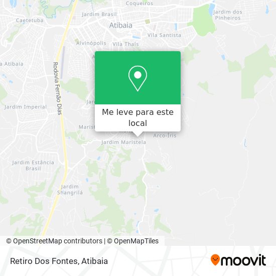 Retiro Dos Fontes mapa