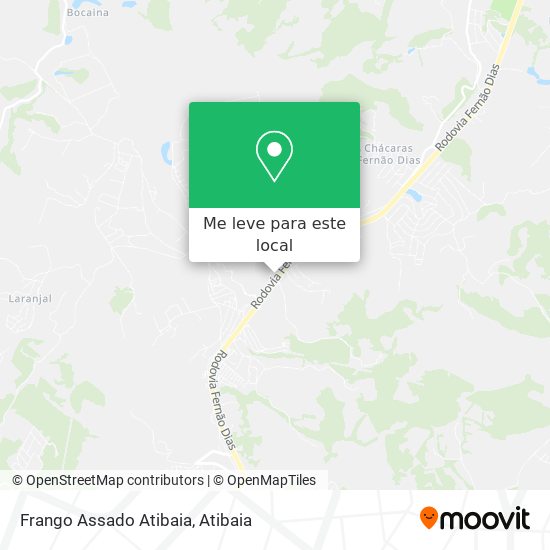 Frango Assado Atibaia mapa