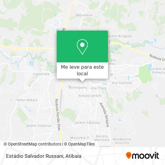Estádio Salvador Russani mapa
