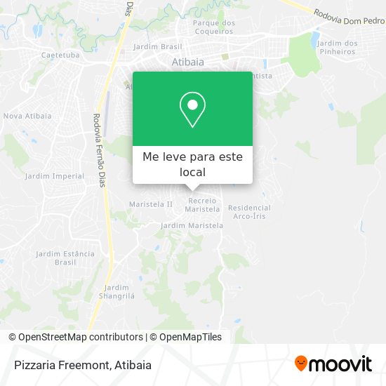 Pizzaria Freemont mapa