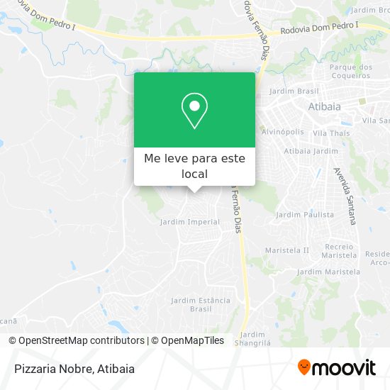 Pizzaria Nobre mapa
