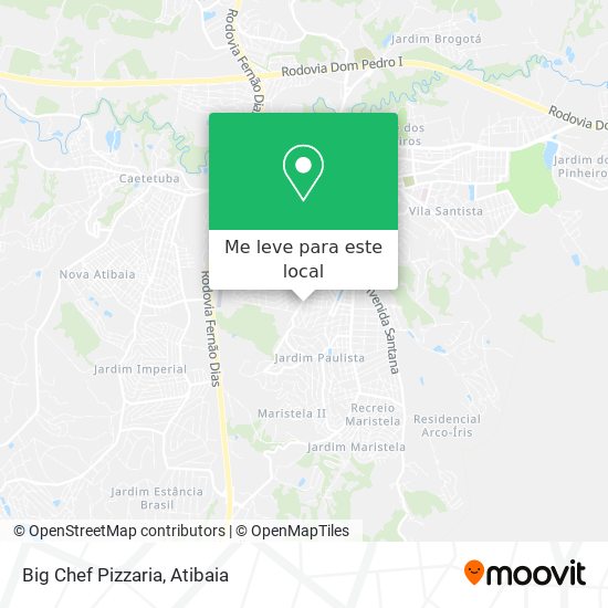 Big Chef Pizzaria mapa
