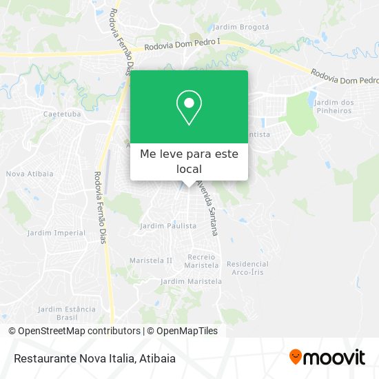 Restaurante Nova Italia mapa