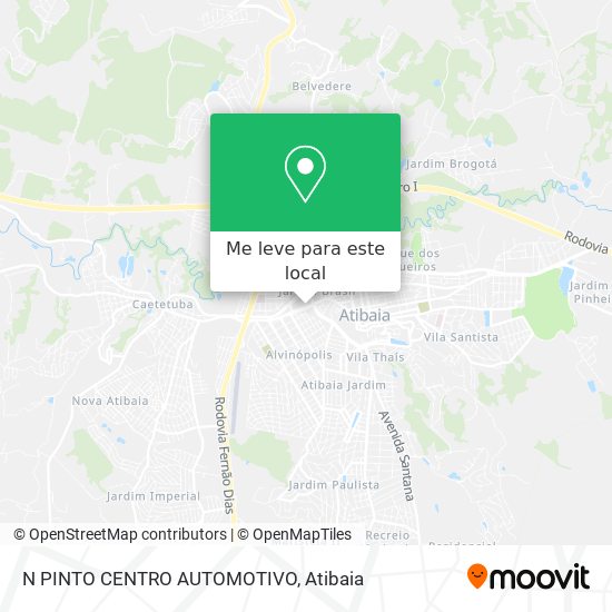 N PINTO  CENTRO AUTOMOTIVO mapa